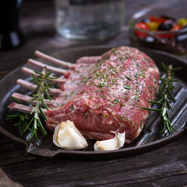 Lamb Rack, Organic, Halal, ±1kg - Les Gastronomes