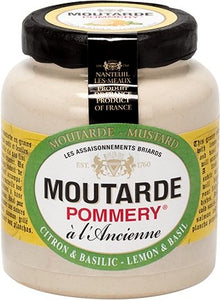 Pommery® mustard with lemon & basil 100G - Les Gastronomes