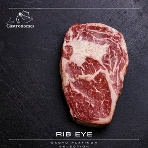 Rib Eye Steak 300g _ Wagyu 5+ Platinum Selection _ Frozen - Les Gastronomes